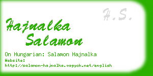 hajnalka salamon business card